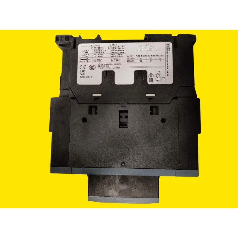 Siemens 3rt2036-1ar60 Contactor De Potencia, Ac-3 51 A, 22 K