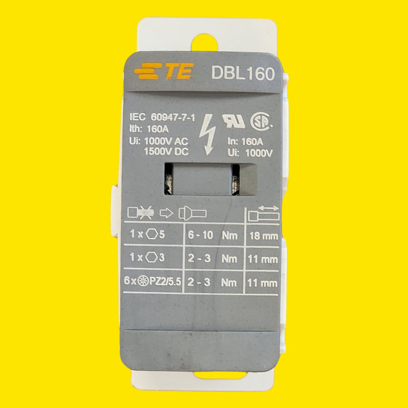 Entrelec 1snl316010r0000 Dbl 160 Distribution Block 160a
