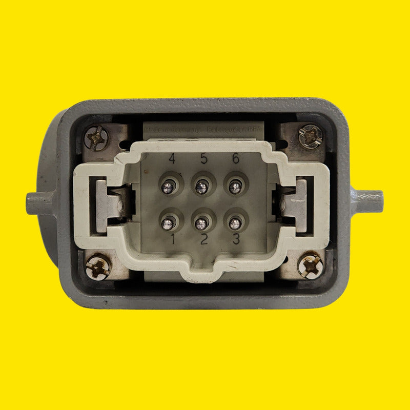 Conector Harting Inserto Han 6 E-m Y Carcasa Han 09300100543
