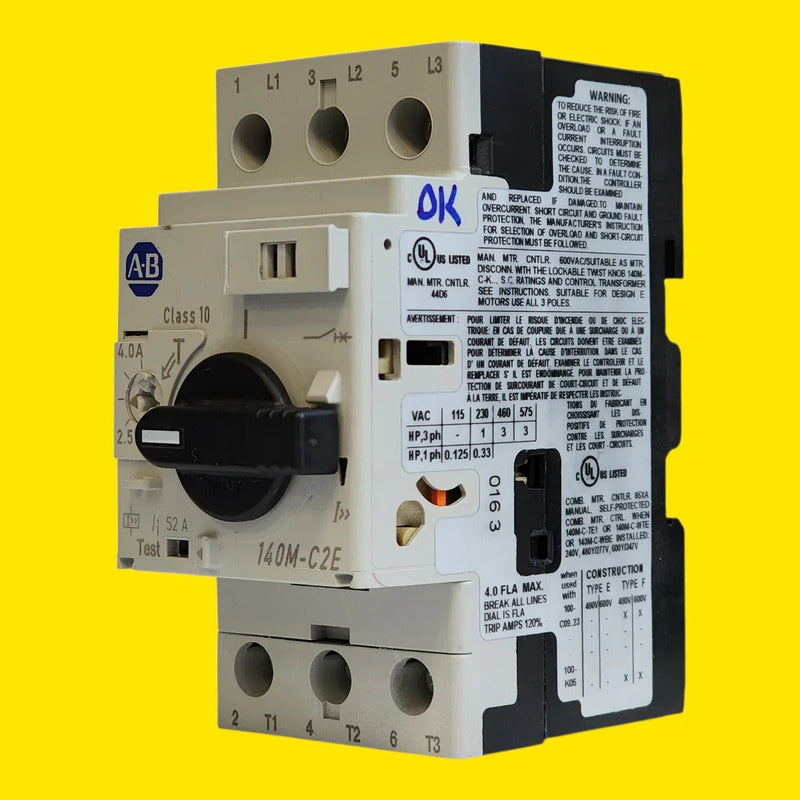 Allen-bradley 140m-c2e-b40 Guardamotor 4a 3 Polos Industrial 50/60 Hz