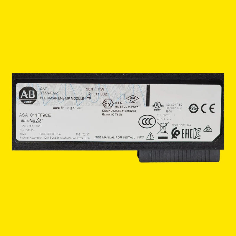 Allen-bradley 1756-en2t Módulo De Comunicación Ethernet/ip
