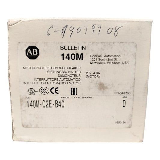 140m-c2e-b40 Allen-bradley Interruptor  Guardamotor 2.5-4a