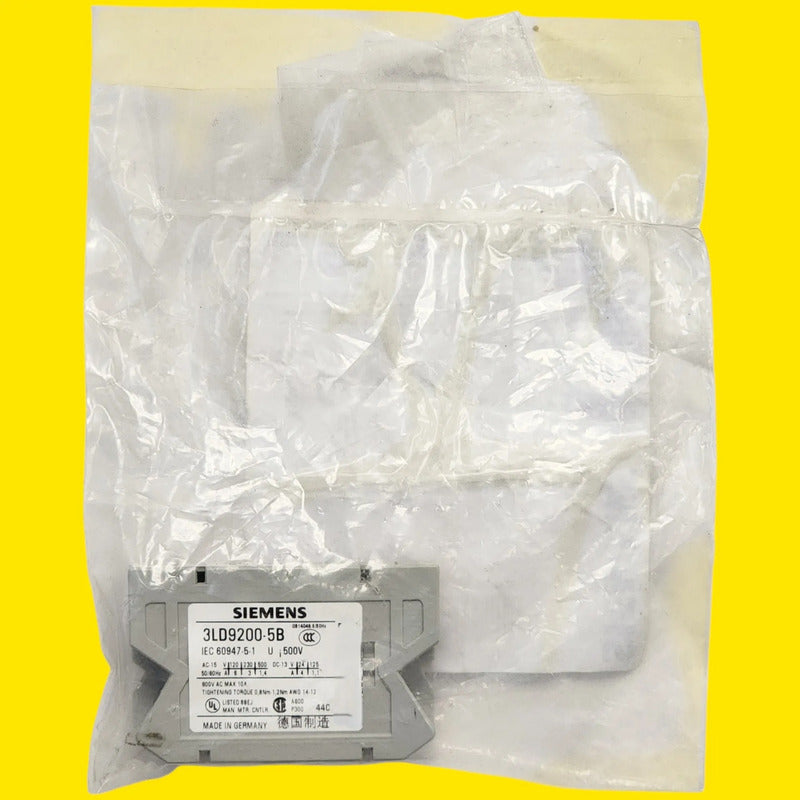 Siemens 3ld9200-5b Bloque De Contactos Auxiliares