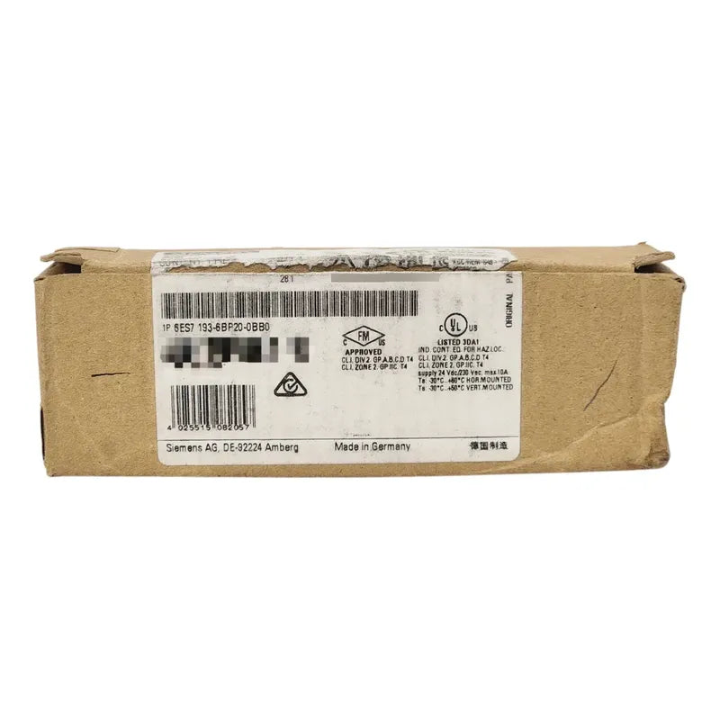 Siemens 6es7 193-6bp20-0bb0 Módulo Plc Et200sp Base