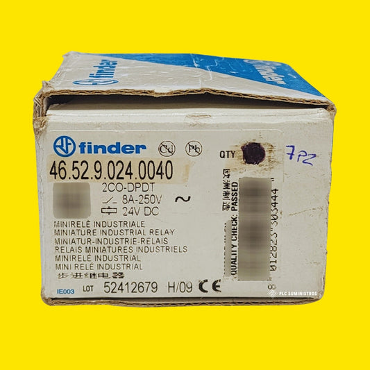 Finder Relevador 8 Pines 2cc (24vdc) 8a 7pz 46.52.9.024.0040