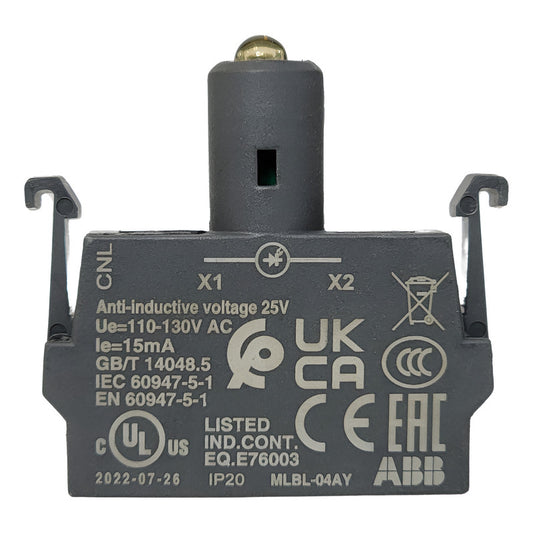 Abb Mlbl-04ay Modular Led Block Indicador Amarillo