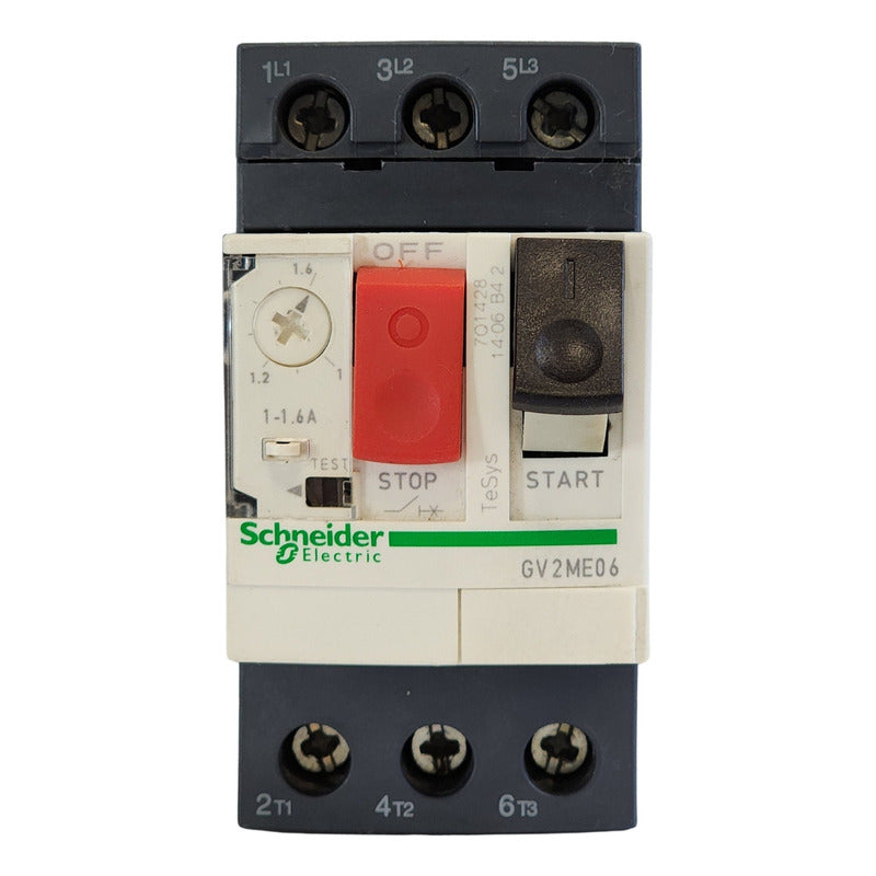 Guardamotor Termomagnético Gv2me06 Schneider 50/60 Hz