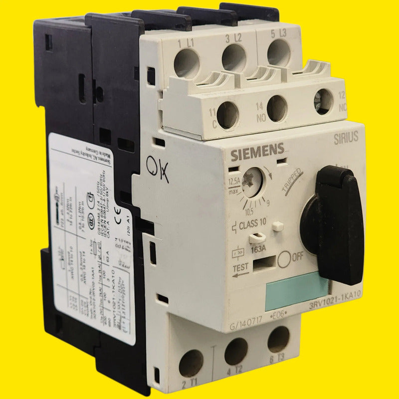 Siemens 3rv1021-1ka10 Arrancador Manual De Motor 50/60 Hz