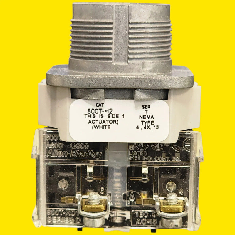 Allen-bradley 800t-h2d1 Selector Mantenido 30 Mm Negro/blanco