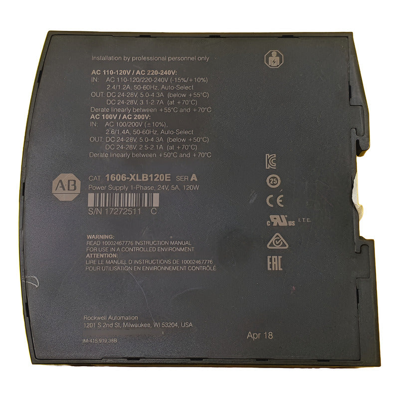 Allen-bradley Fuente 1606-xlb120e