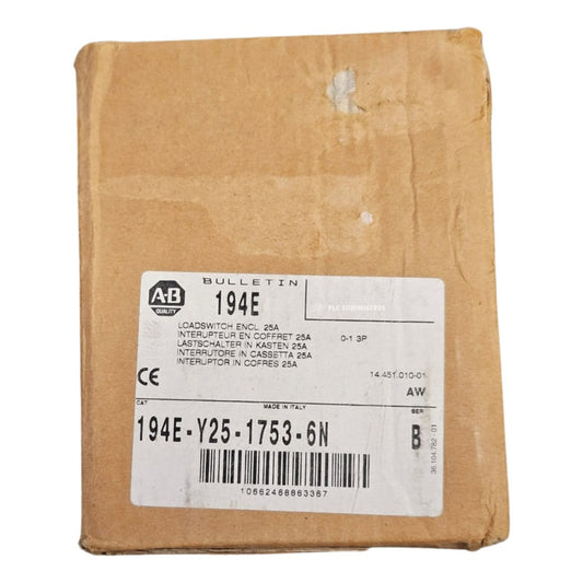 Allen-bradley 194e-y25-1753-6n 25a