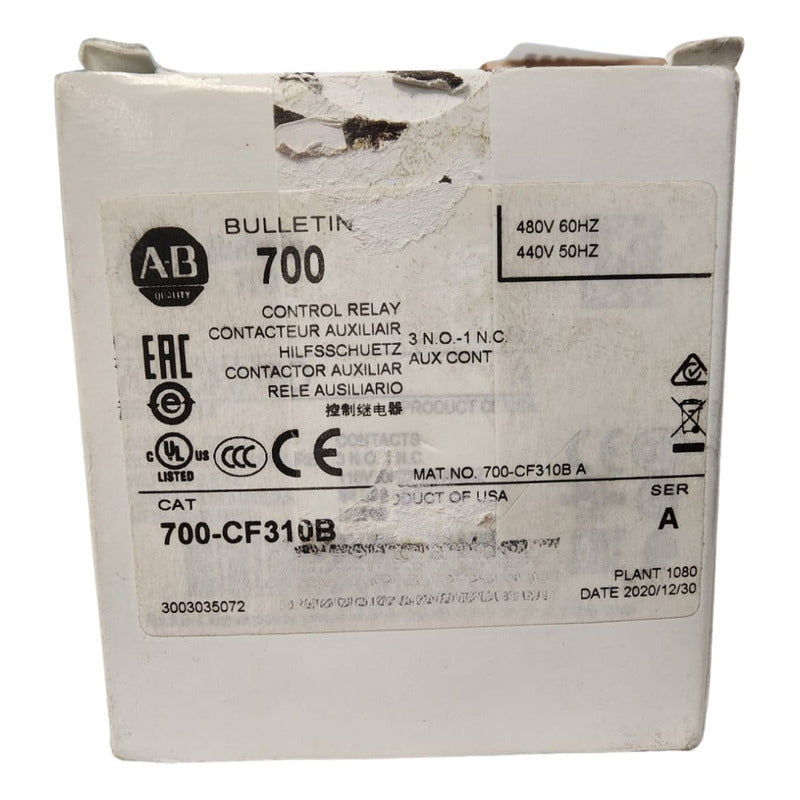 Allen-bradley 700-cf310b Rele De Control Industrial
