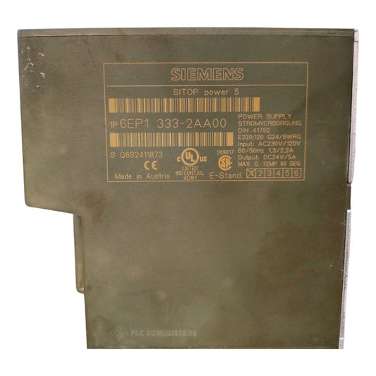 Siemens 6ep1 333-2aa00 Power Supply