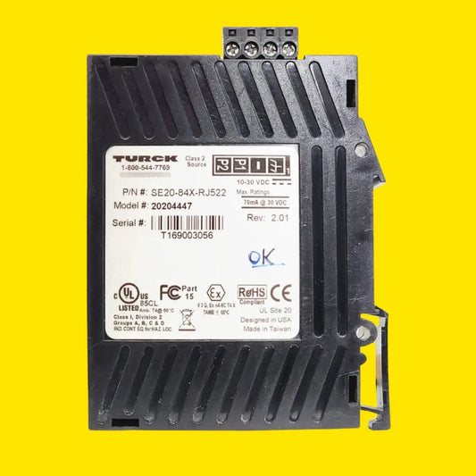 Turck Se20-84x-rj522 Switch Ethernet 5 Puertos Id 20204447