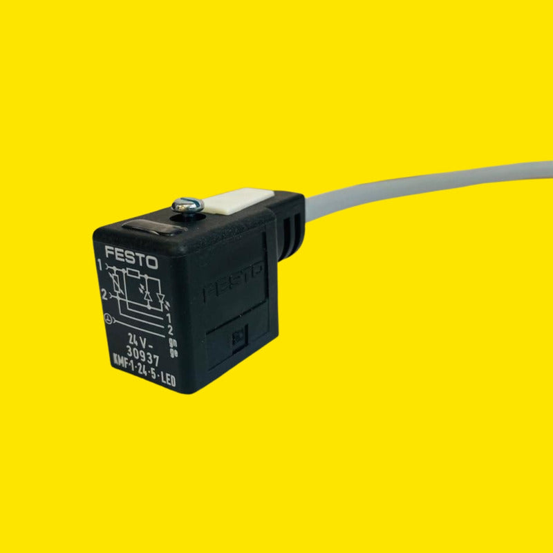 Festo Kmf-1-24dc-5-led Zócalo Conector Con Cable Led