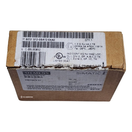 Siemens 6es7972-0ba12-0xa0 Busconnector Simatic