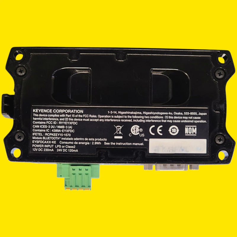 Keyence Sr-lr1 Unidad De Comunicacion Ethernet Rs-232c Negro Rj45 Ethernet Y D-sub Rs-232c