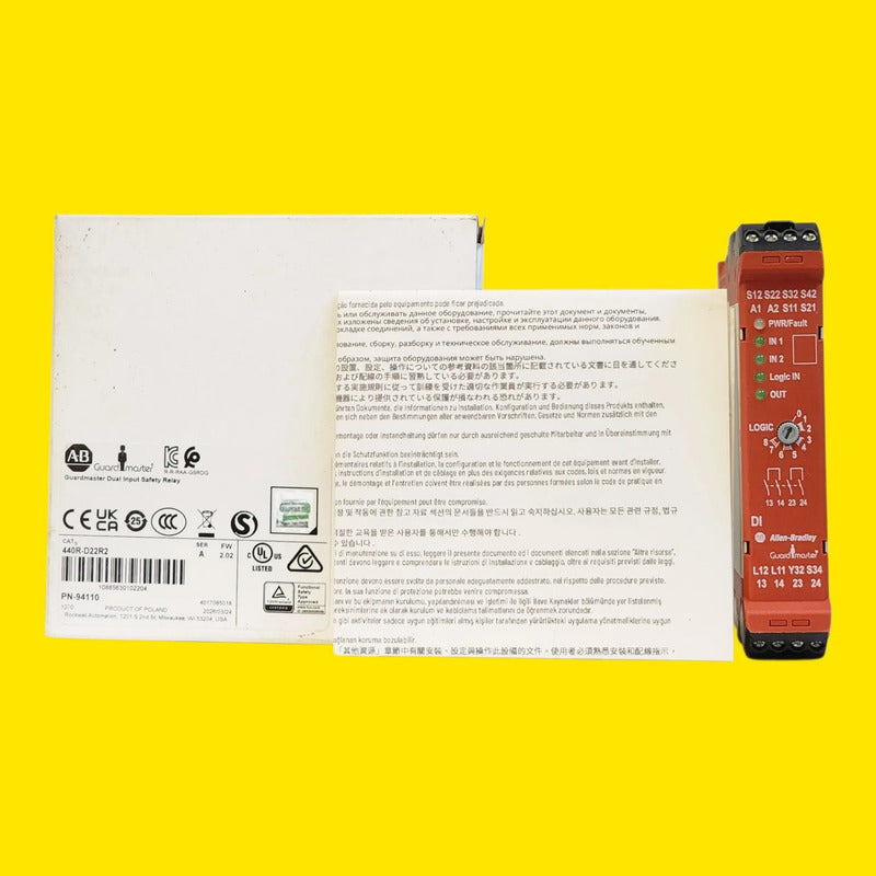 Allen-bradley 440r-d22r2 Relevador De Seguridad Guardmaster