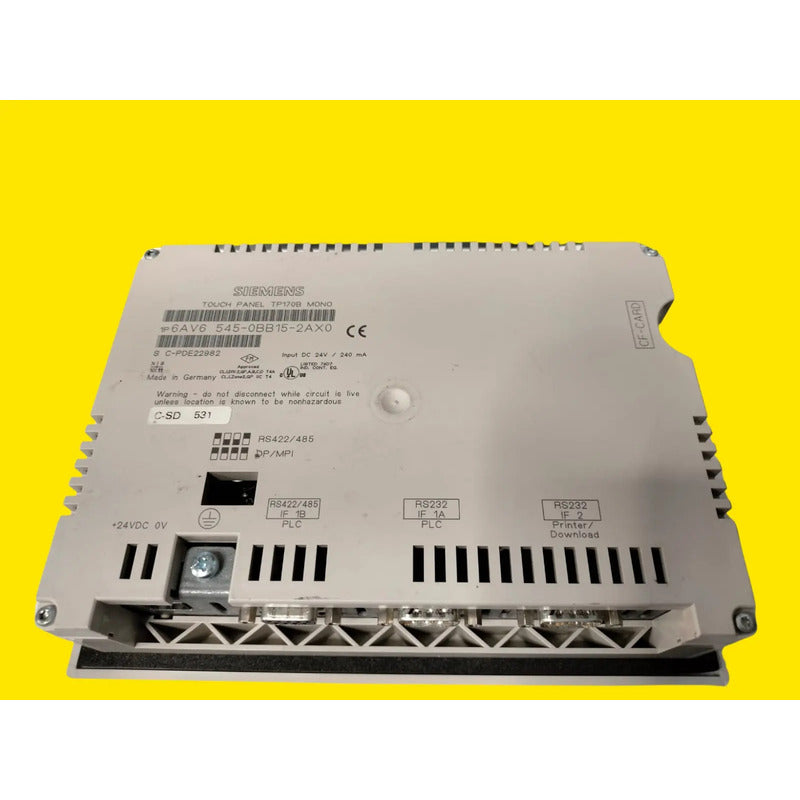 Siemens Simatic 6av6 545-0bb15-2ax0 Panel