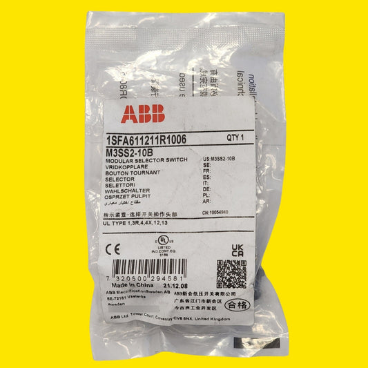 Abb M3ss2-10b 1sfa611211r1006 Selector De 2 Posiciones