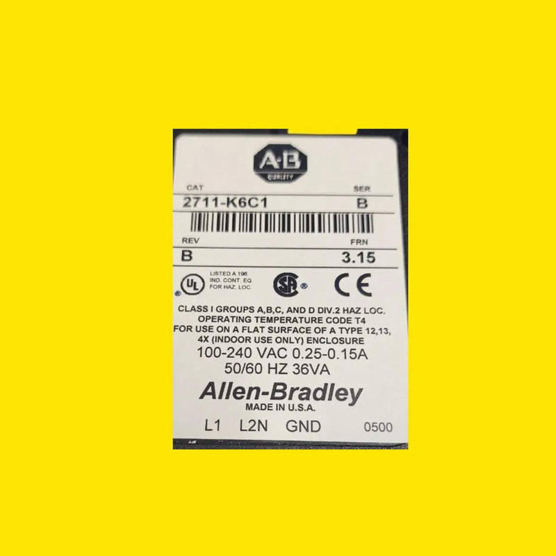Allen-bradley 2711-k6c1 Panelview 600