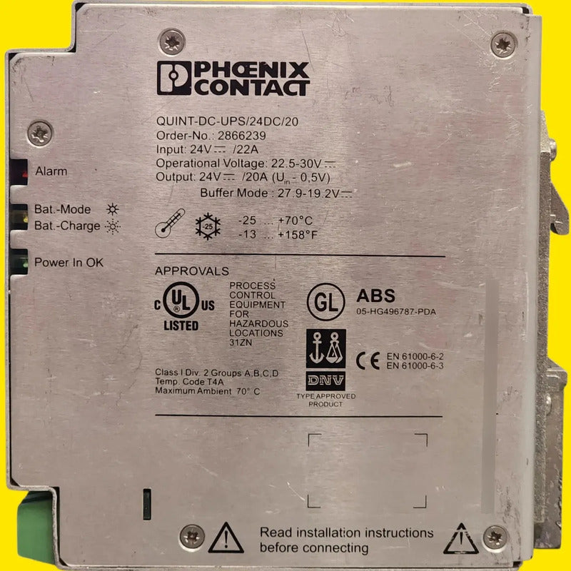 Phoenix Contact Quint-dc-ups/24dc/20 2866239 24v 20a