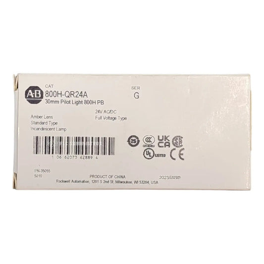 Allen-bradley 800h-qr24a 30mm Pilot Light 800h-pb 24v Ac/dc