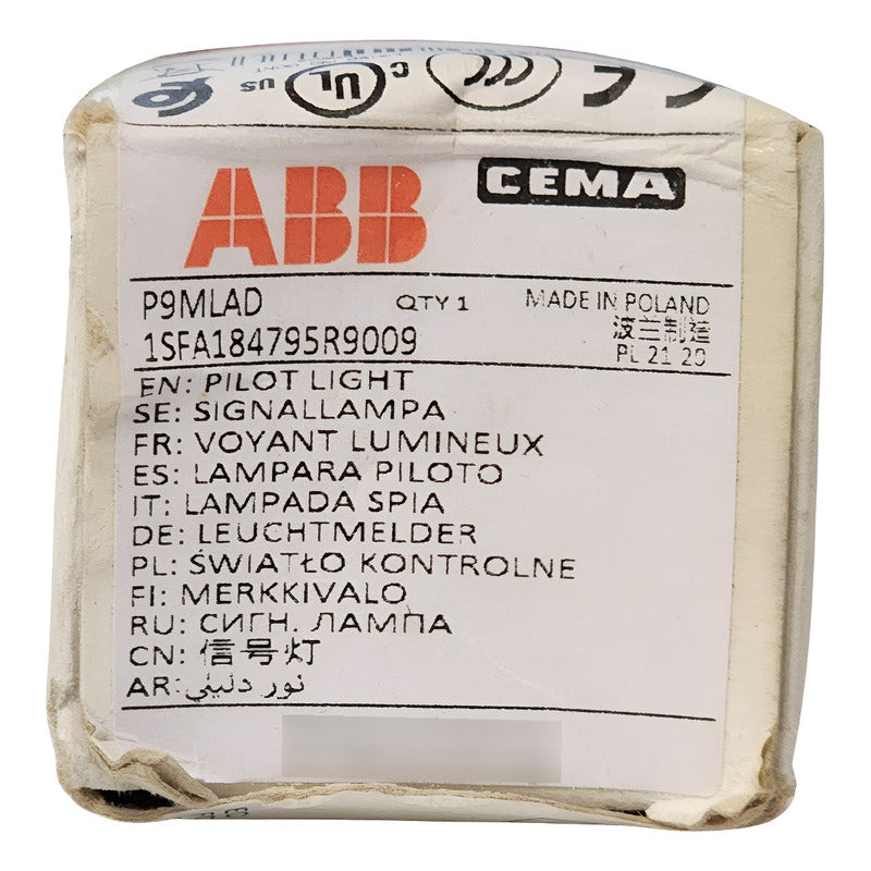 Luz Piloto Abb P9mlad 1sfa184795r9009 Naranja