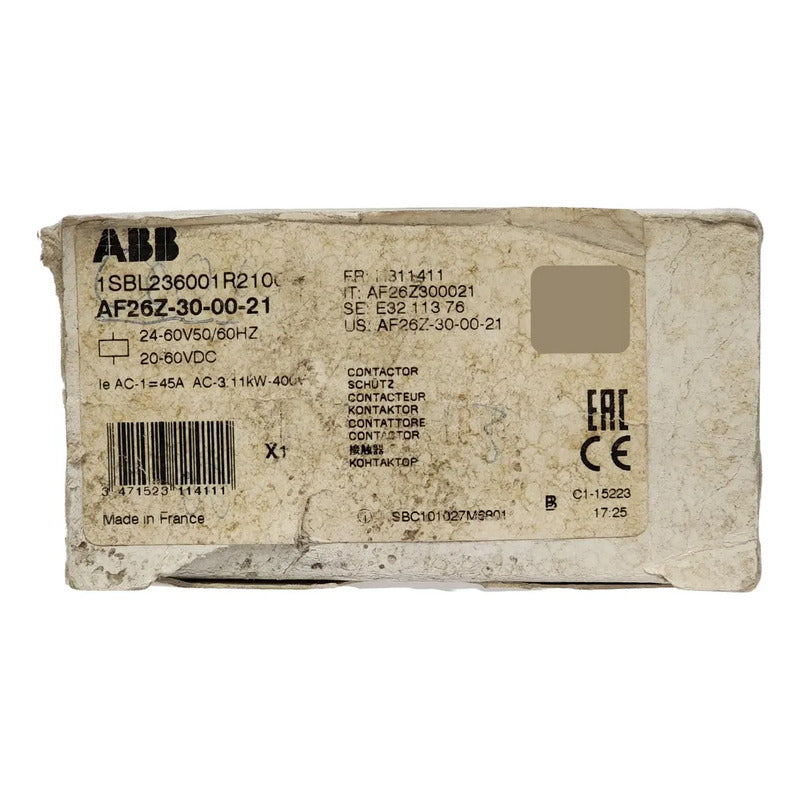 Abb Af26z-30-00-21 26a 3 Polos Bobina Ac/dc