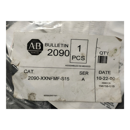 Allen Bradley 2090-xxnfmf-s15 15m Cable De Retroalimentación