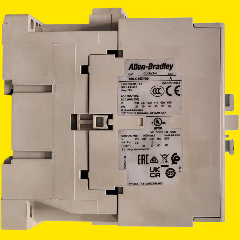 Allen-bradley 100-c85dj00 Contactor De Potencia 85 A
