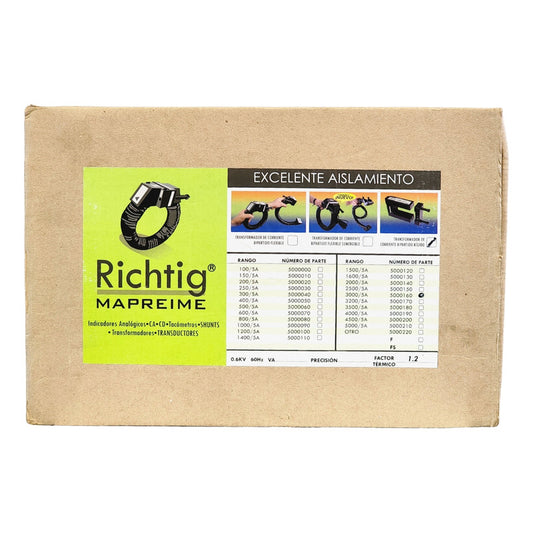 Transformador De Corriente Richtig Mapreime 5000160 Toroidal Negro