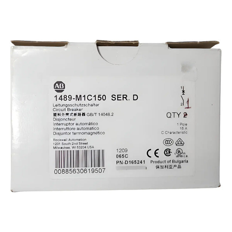 Allen-bradley 1489-m1c150 Breaker Industrial 15a 1p Curva C