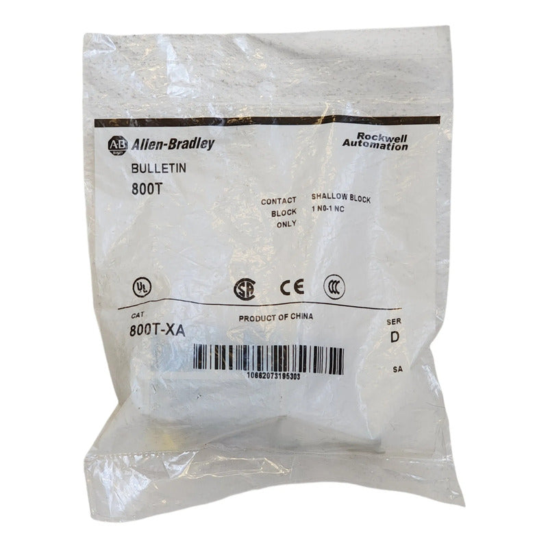 Allen-bradley 800t-xa Bloque De Contactos
