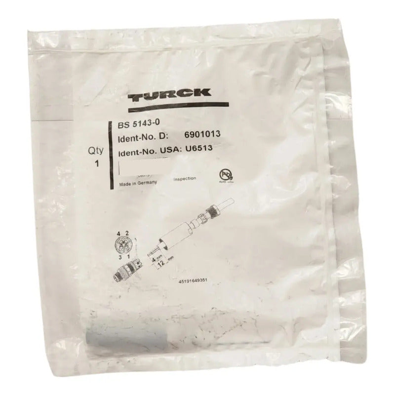 Sensor Inductivo Turck Bs 5143-0 U6513 Preciso Y Durable