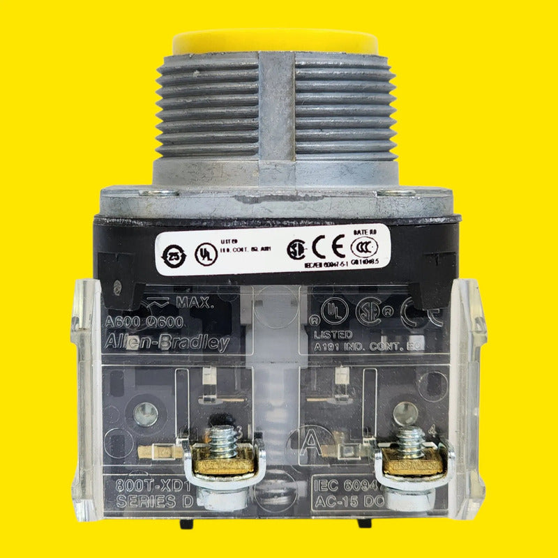 Allen-bradley 800t-a9d1 Pulsador Amarillo 1na 30mm Amarillo