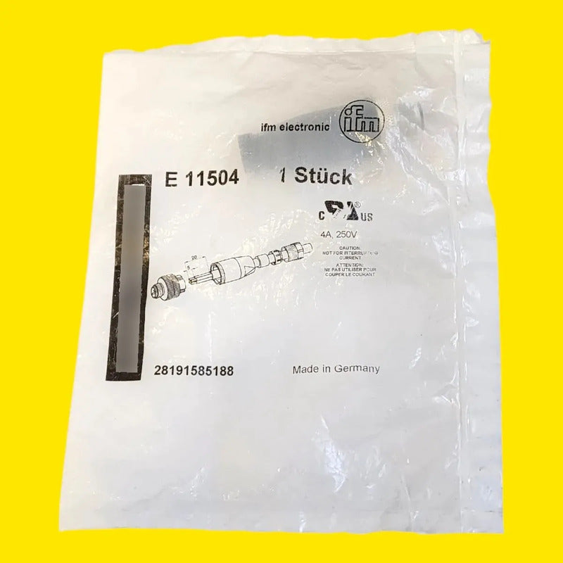 Conector Ifm E11504 M12 Macho Recto 4 Pines Ip67 Automación
