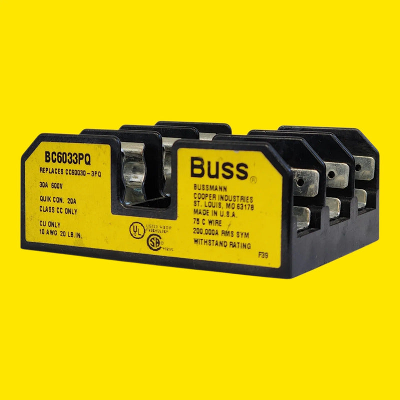 Bussmann Bc6033pq Portafusible Clase Cc 3 Polos 30a