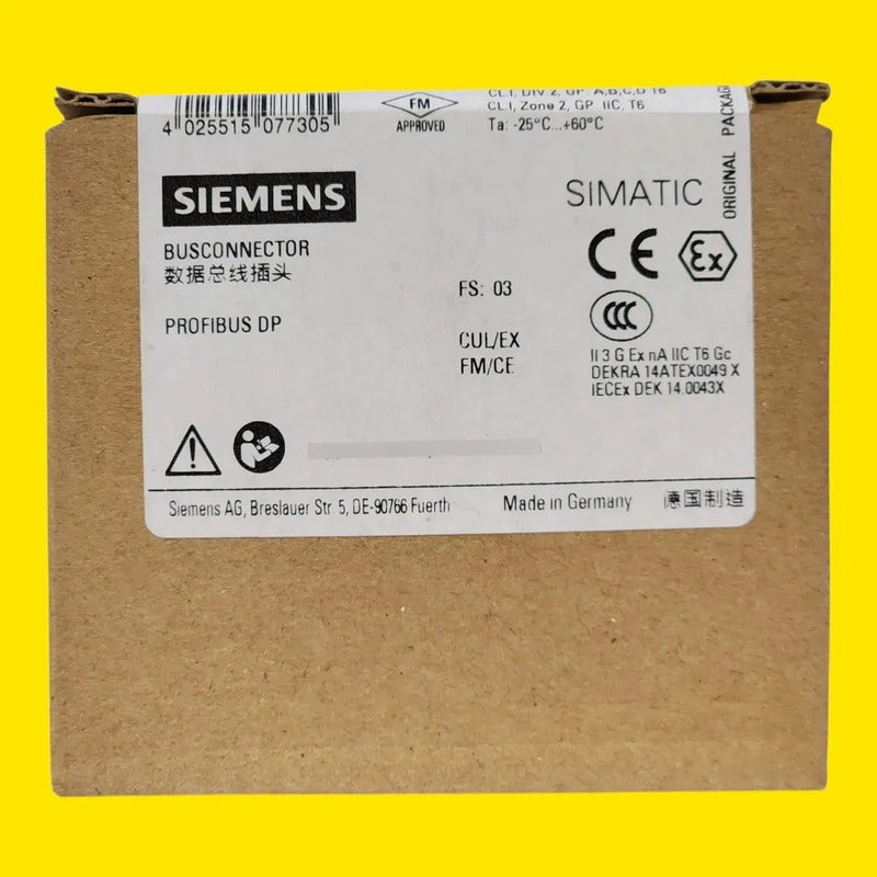 Siemens 6es7972-0bb52-0xa0 Conector Profibus Con Pg Marrón / Beige (empaque)
