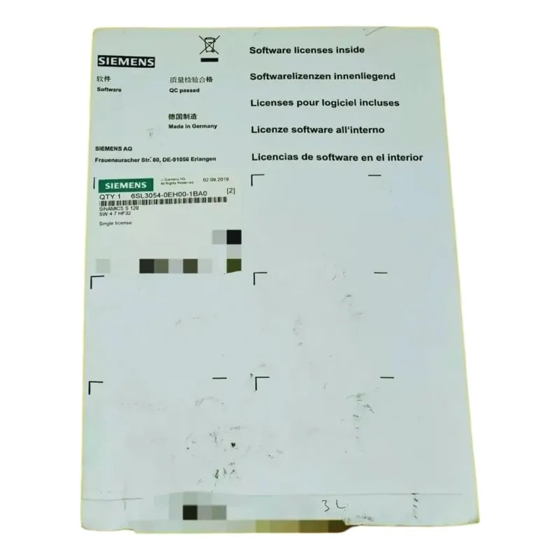 Siemens Ags120 Tarjeta Compactflash 6sl3054-0eh00-1ba0