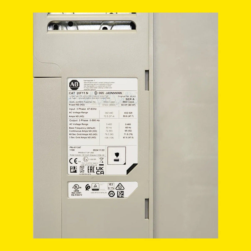 Variador Allen Bradley 20f11nd065ja0nnnnn Powerflex 753