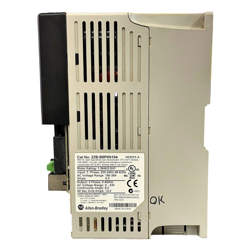 Allen-bradley 22b-b8p0n104 Power Flex 40