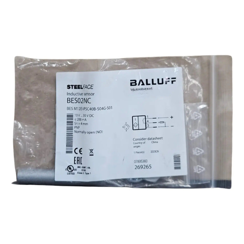 Balluff Bes02nc Sensor De Proximidad M12ei-psc40b-s04g-s01