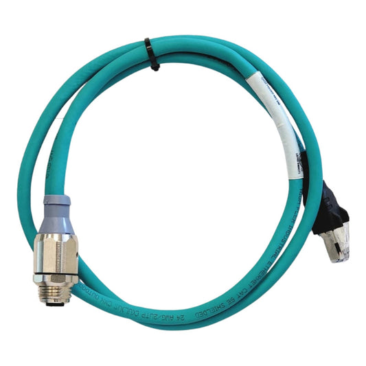 Cable Ethernet Industrial Turck 1m M12 A Rj45 Blindado Tpe