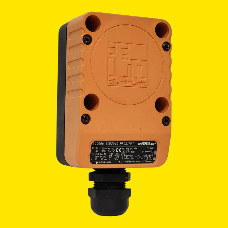 Ifm Ic0006 Sensor Inductivo Ac/dc 40mm Ip67