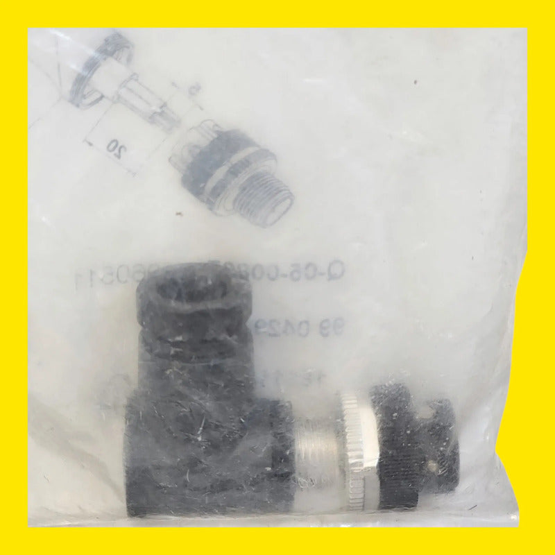 Weidmüller Saisw-4/9 1807360000 Conector M12 Macho 4 Pines Negro