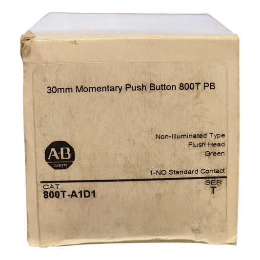 Allen-bradley 800t-a1d1 Pulsador Momentáneo Verde 30 Mm