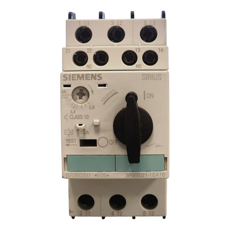 Siemens 3rv1021-1ea10 Guardamotor Termomagnético 4a