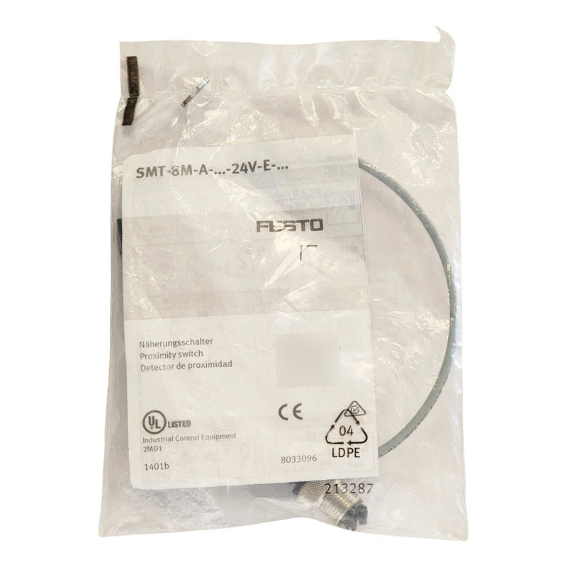Sensor Magnético Festo Smt-8m 574337 24v M12 0.3m Industrial
