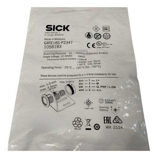 Sick Grte18s-p2347 Fotocelula Cilindrica 1058193